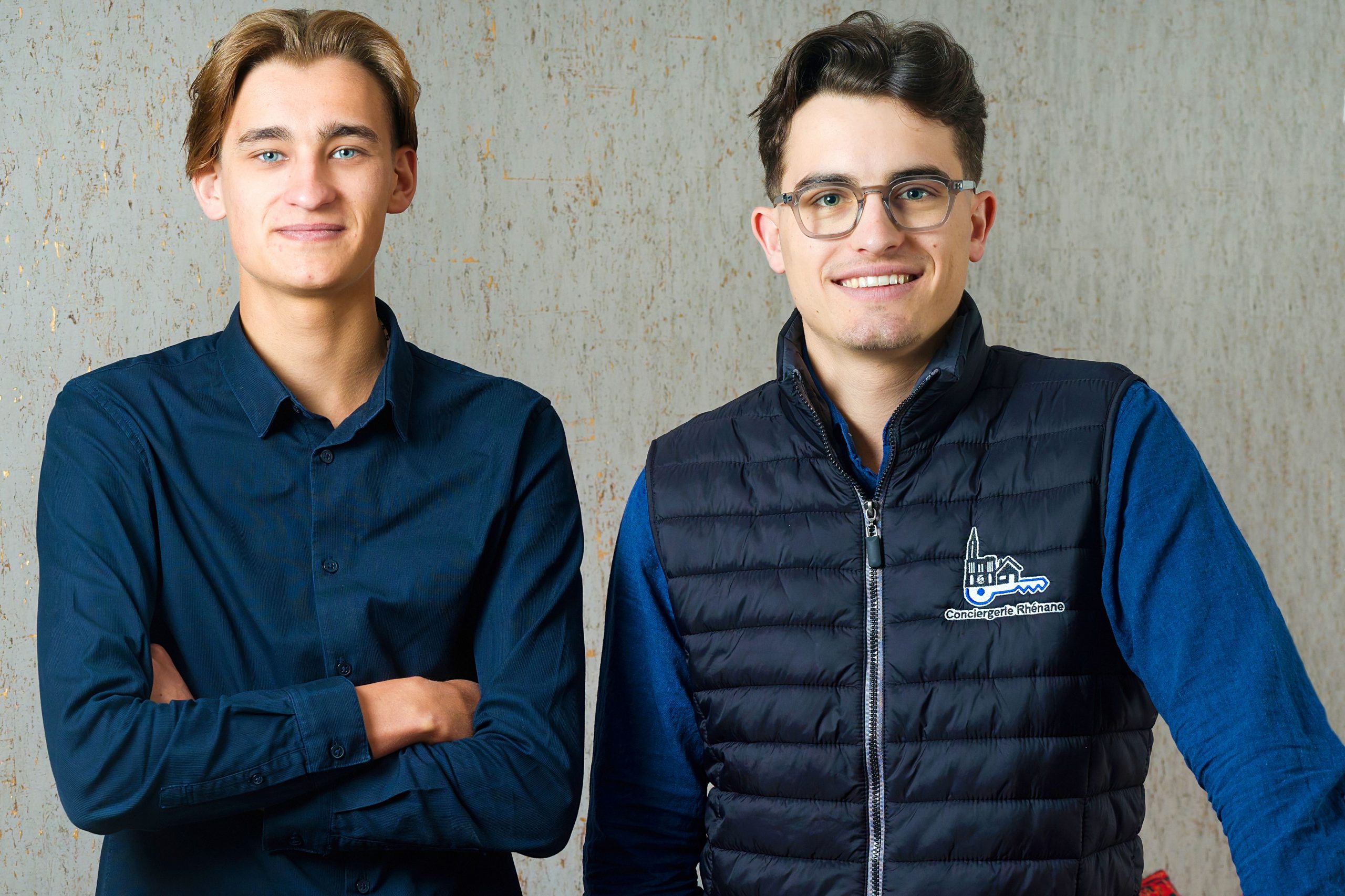 Fondateurs de la Conciergerie Rhénane - Thibault et Corentin